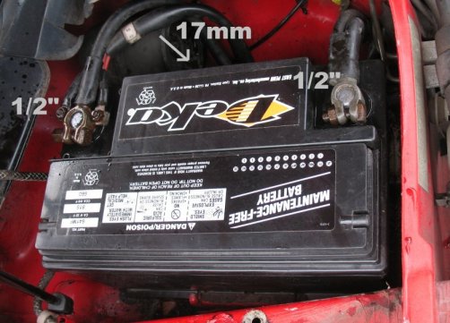 Porsche 944 Battery Replacement 10212009 Tools needed